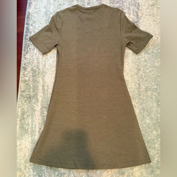 American Apparel Green Sheath Mini Dress Casual Crew Neck - Picture 5 of 5